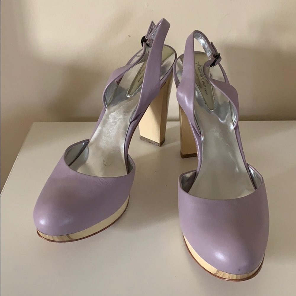 Kenneth Cole platform sling-back pump - in Lilac